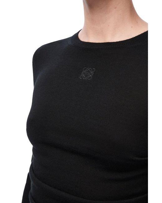 Loewe Black Draped Sweater