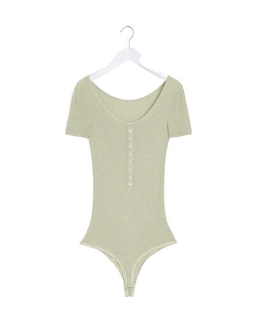 Lemaire Green Buttoned Rib Body