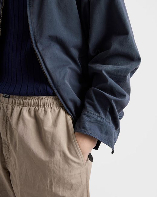 Prada Natural Linen-Blend Pants for men
