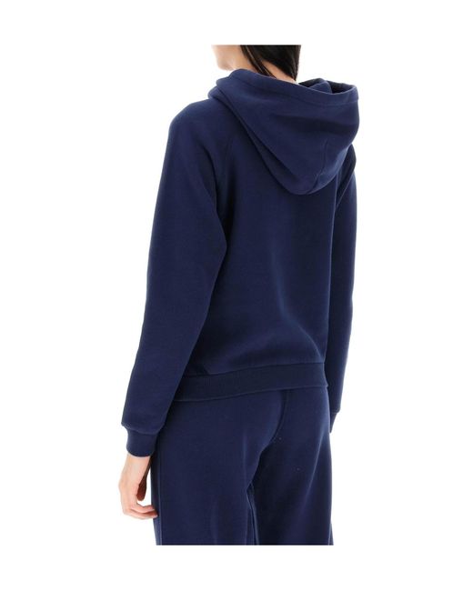 Polo Ralph Lauren Blue Logo Embroidered Drawstring Hoodie
