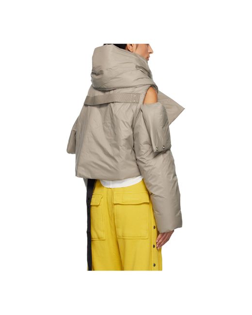 Rick Owens Gray Covertible Jacket