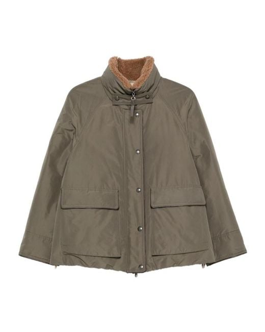 Brunello Cucinelli Brown Long-Sleeve Casual Jacket