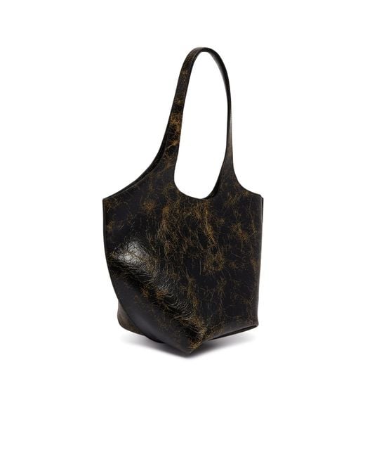 The Attico Black The La Scoop Shoulder Bag