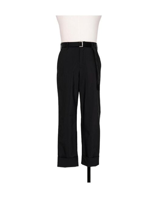 Sacai Blue Logo Casual Pants for men