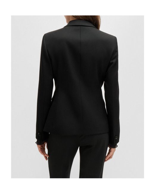 Boss Black Boss Double Breasted Slim-Fit Blazer