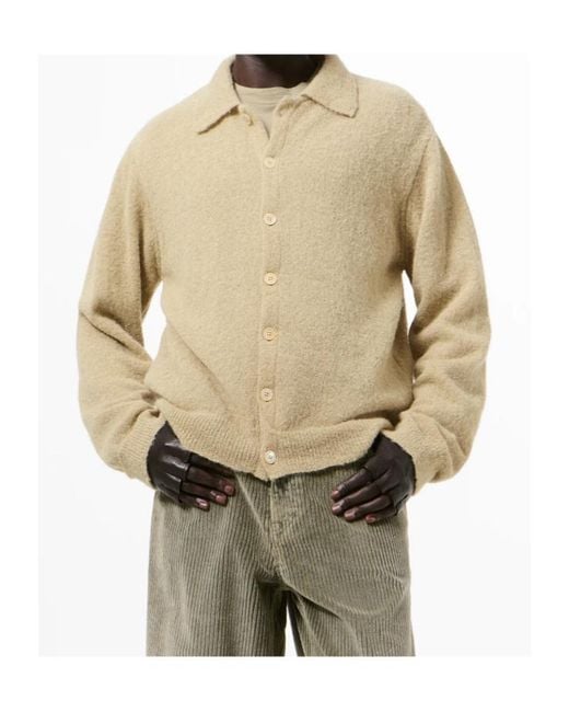 Our Legacy Natural Long Sleeved Button-Up Cardigan for men