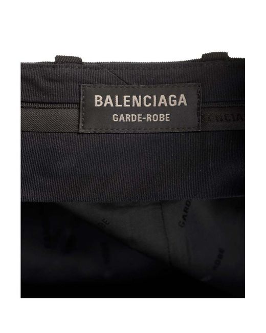 Balenciaga Black Side Slit Tailored Maxi Skirt