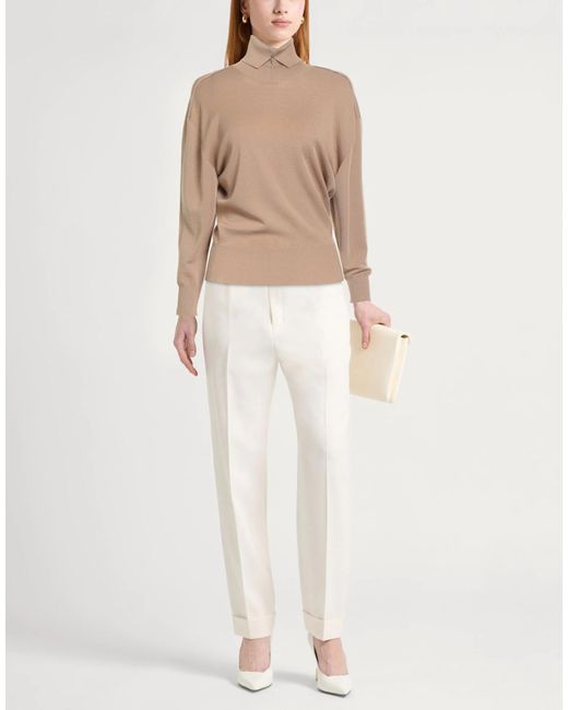 Burberry Natural Solid Wool Knit