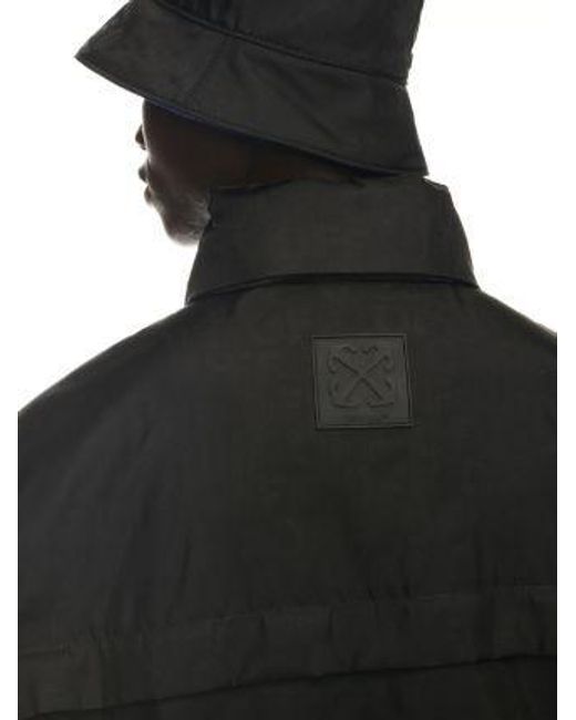Off-White c/o Virgil Abloh Black Full-Zipped Wind Breaker Jacket for men