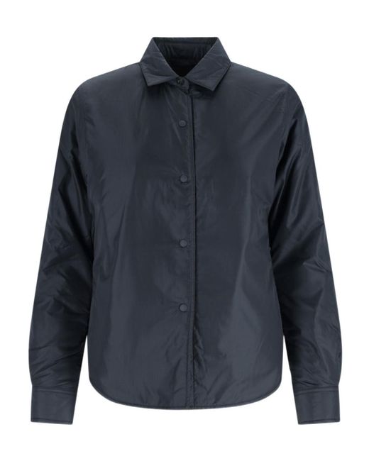 Aspesi Blue Shirt Collar Casual Jacket