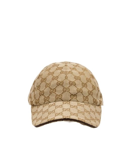 Gucci Natural Gg Monogram Baseball Hat