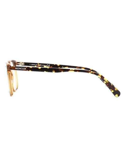 Moncler Metallic Eyewear Square Frame Glasses for men