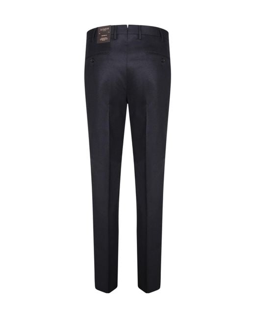 Incotex Blue Straight-Leg Wool Pants for men