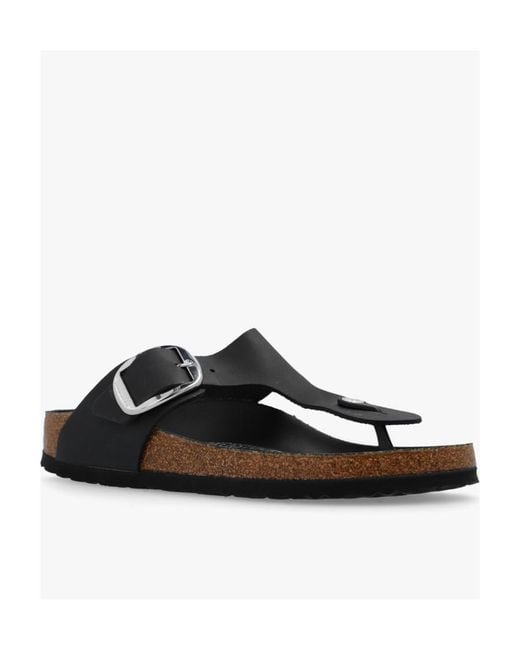 Birkenstock Black Logo Slippers