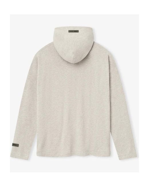 Fear Of God White Long-Sleeved Hooded Sweatshirt