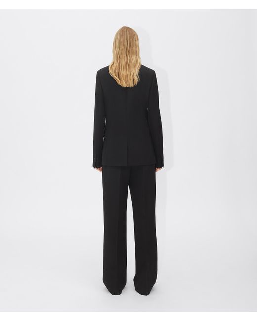 Bottega Veneta Black Single-Breasted Long Sleeved Blazer