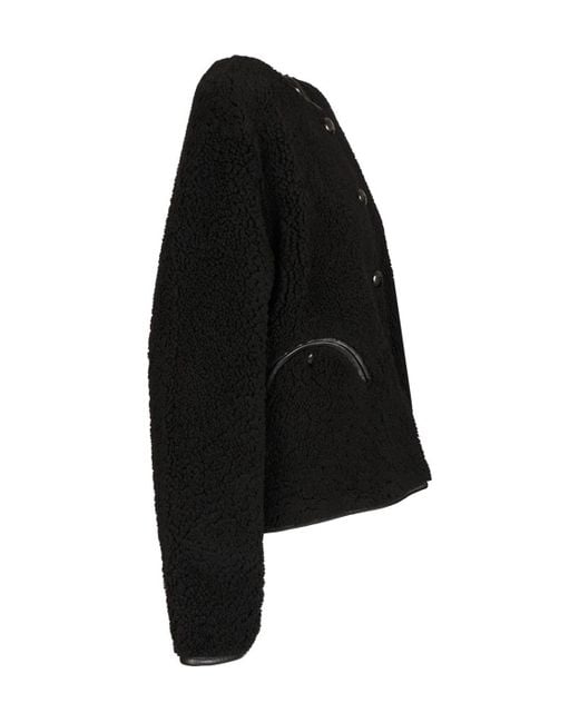 Blazé Milano Black Blazé Milano Gliss Bolero Reversible Shearling Jacket