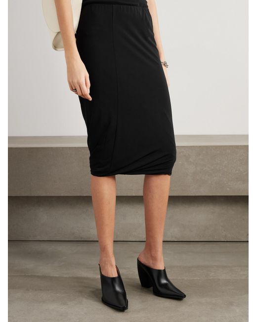 Jil Sander Black High Waist Skirt
