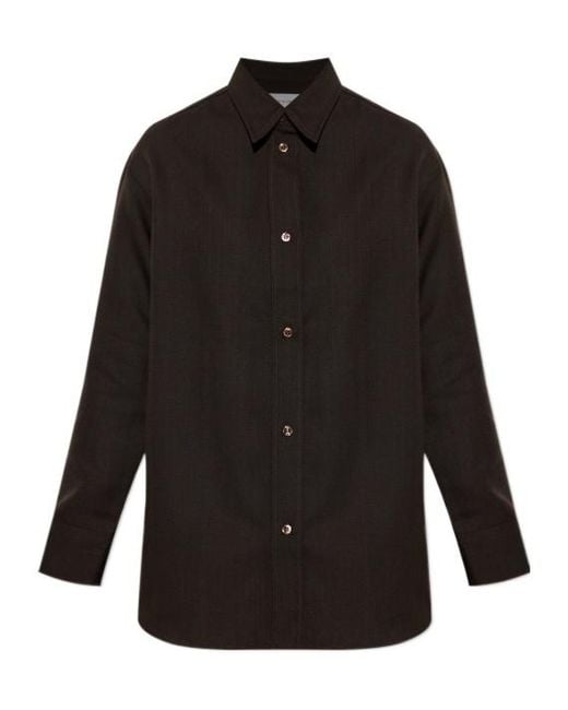 Studio Nicholson Black Long-Sleeved Shirt