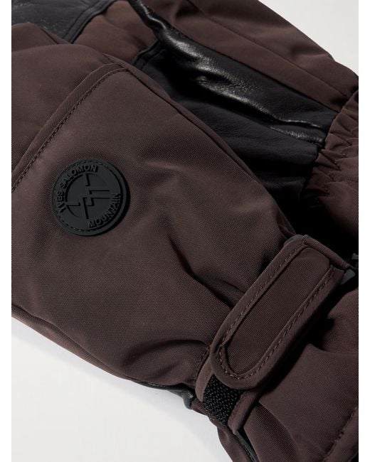 Yves Salomon Black Insulated Ski Mittens