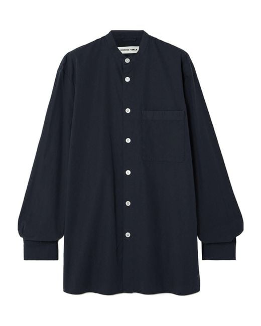 Birkenstock Blue Cotton-Voile Shirt