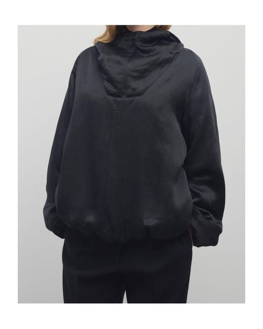 The Row Black Garel Cupro Jacket