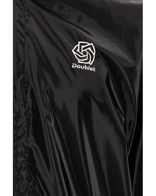 Doublet Black Patent-Finish Track Jacket for men
