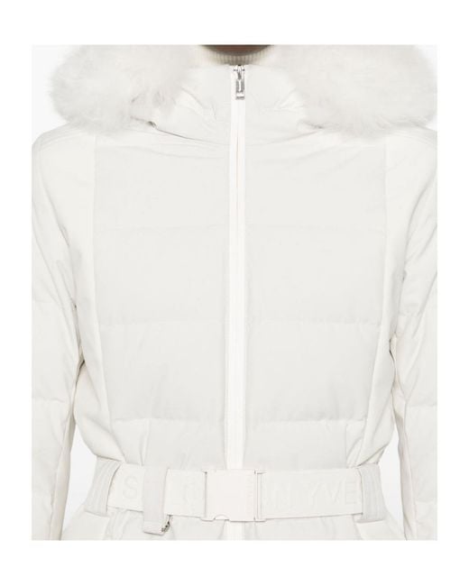 Yves Salomon White Long Sleeve Jacket