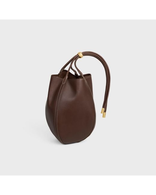 Céline Brown Small Drop Bucket