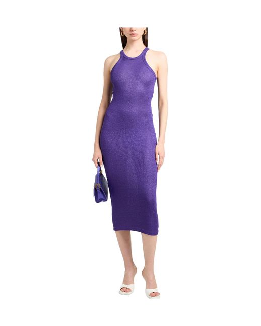 Sportmax Purple Midi Dresses