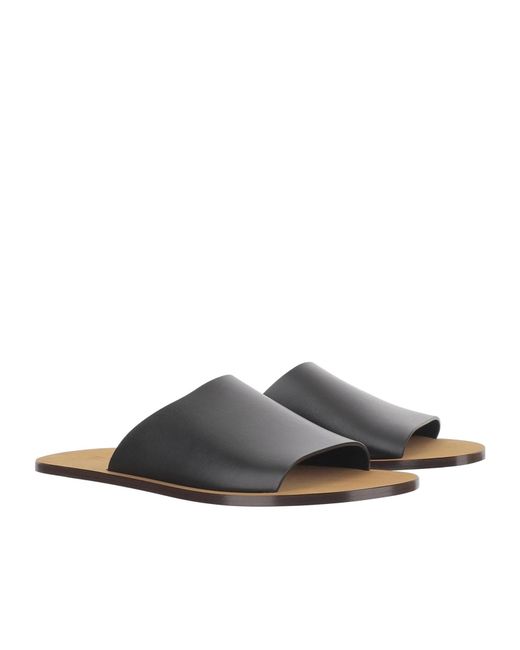 The Row Multicolor Charlie Leather Flat Sandals