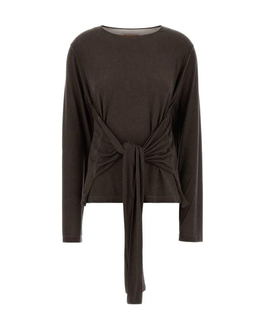 Uma Wang Black Stretch Modal Tibi T-Shirt