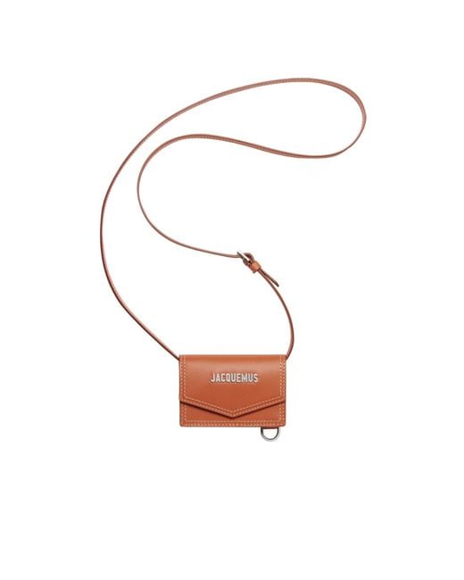 Jacquemus White Logo Plaque Wallet