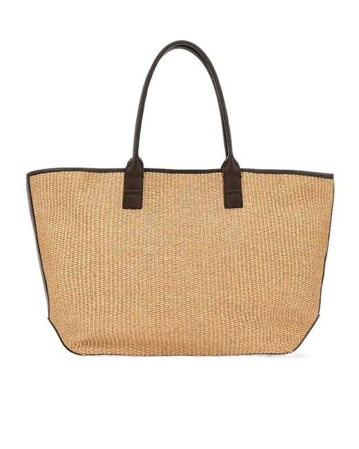 Hogan Natural Logo Detail Top Handle Bag