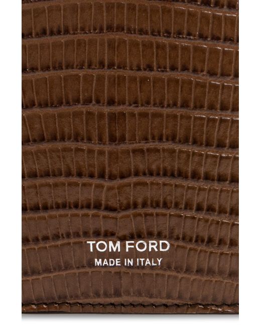 Tom Ford Brown Foldable Wallet for men