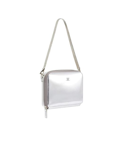 Courreges White Courrèges Cloud Chained Logo Plaque Shoulder Bag