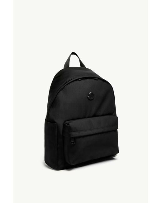 Moncler Black New Pierrick Logo Backpack for men