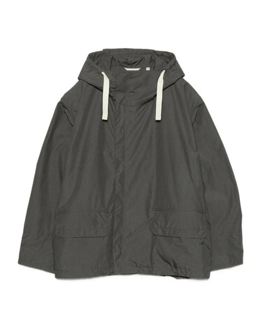 Nanamica Gray Deck Hooded Jacket for men