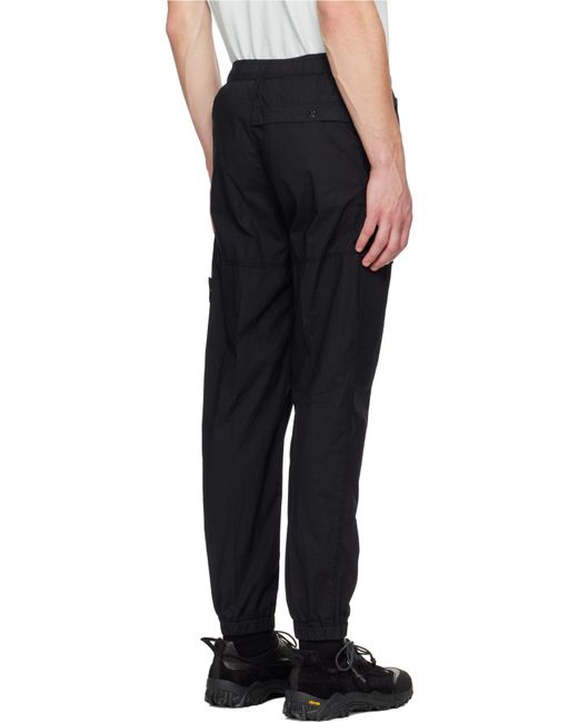 Stone Island Blue Compass-Badge Trousers for men