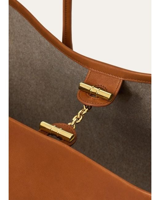 Loro Piana Brown Ghiera Shopper Large
