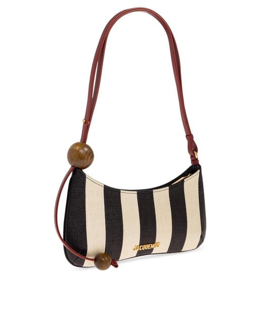 Jacquemus White Le Bisou Perle Beaded Shoulder Bag