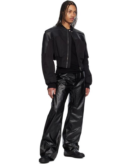 Rick Owens Black Round Toe Low-Top Casual Shoes for men