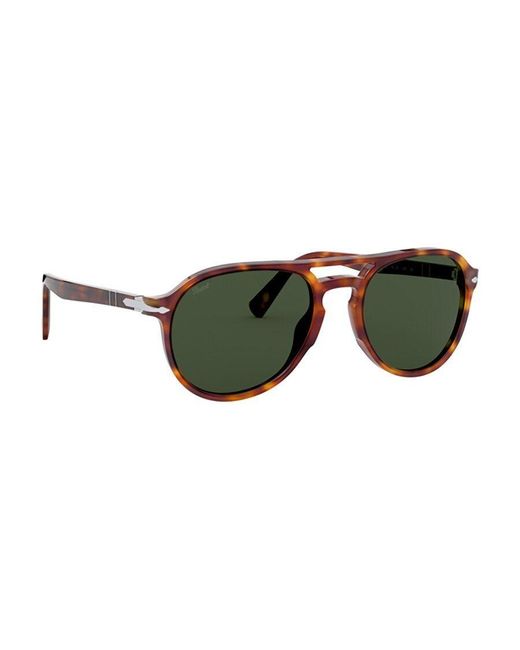 Persol Green Aviator Frame Sunglasses for men