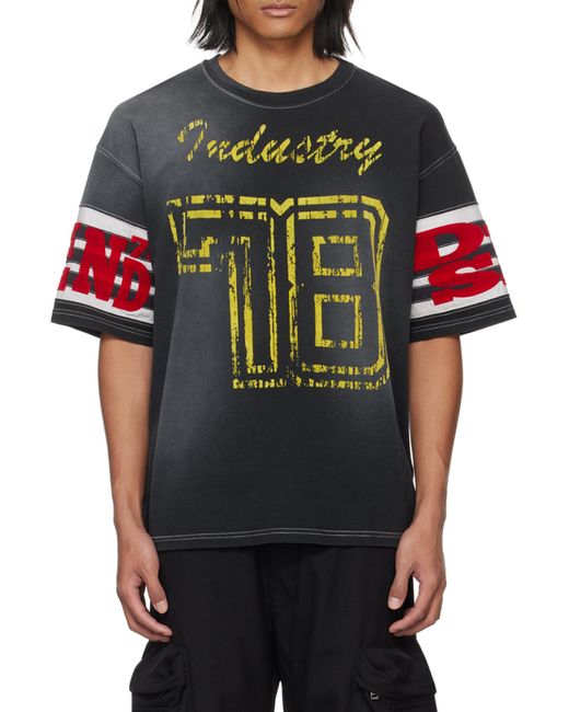 DIESEL Multicolor T-Bost Flocked-Logo Cotton T-Shirt for men