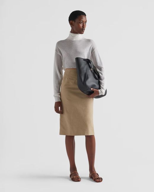 Prada White Cashmere Turtleneck