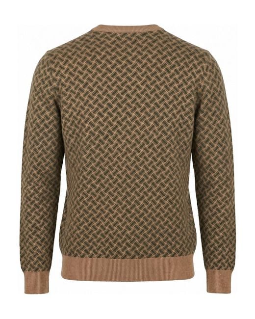 Drumohr Green Biscottino Sweater for men