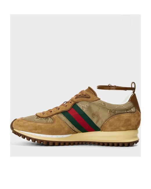 Gucci Brown Logo Sneakers