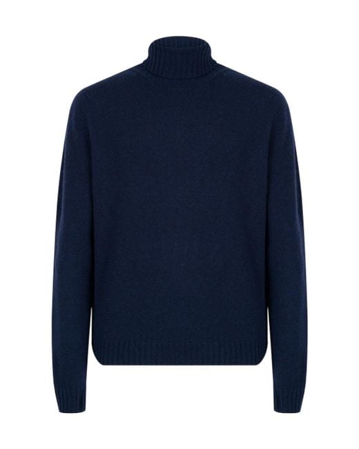 John Smedley Blue Faisal Jumper for men