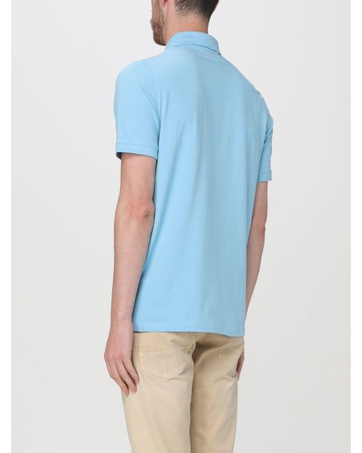 Karl Lagerfeld Blue Short-Sleeved Polo Shirt for men