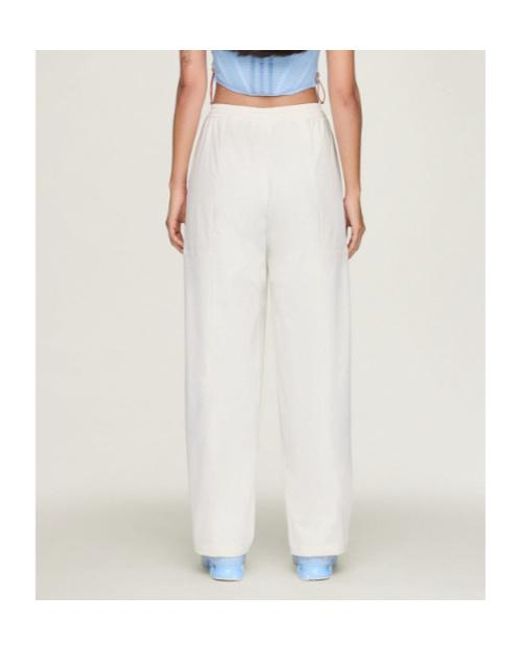 Adidas Originals White Adidas Miaou Side-Stripe Track Pants